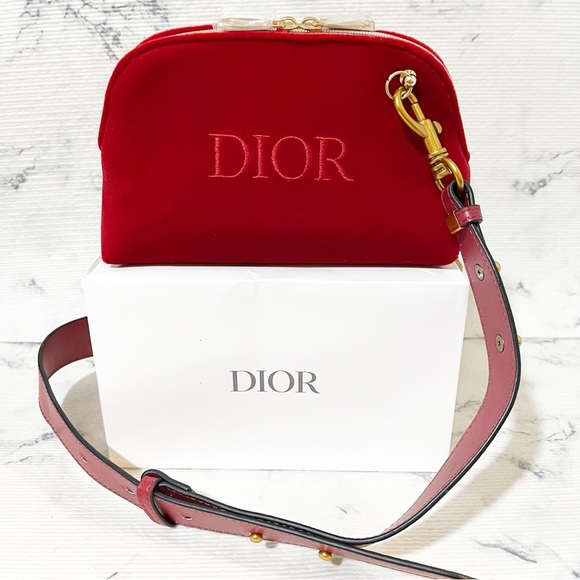 Dior Beauty Red Mini Velvet Bag - Picture 13 of 17